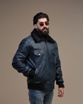 Bomber - Veste en cuir véritable