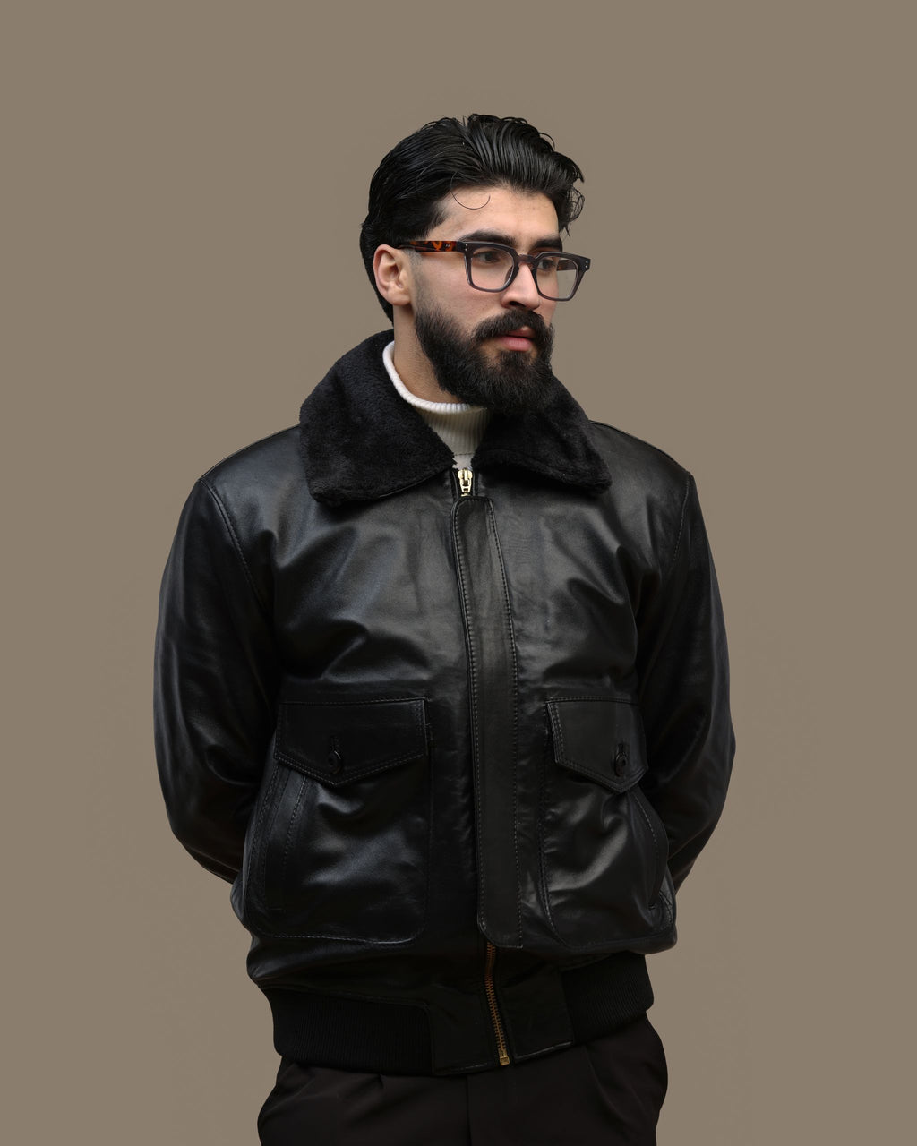 Veste Pilot Expert - cuir véritable
