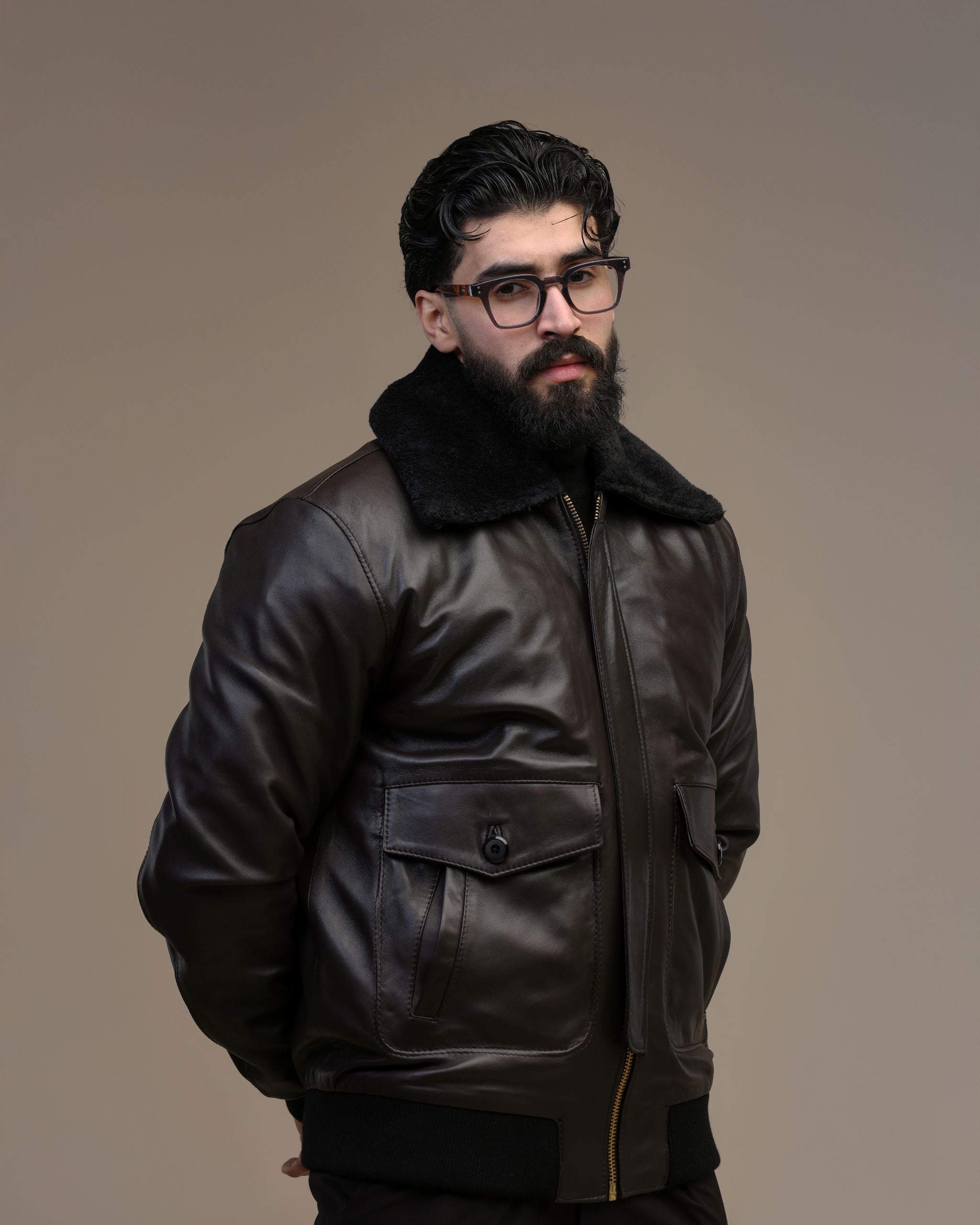 Veste Pilot Expert - Marron chocolat