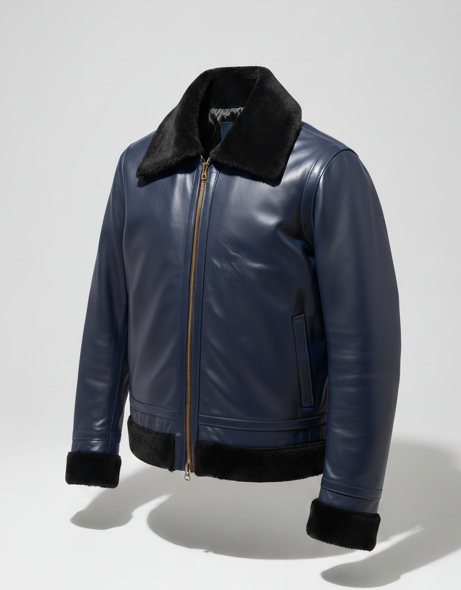 Veste Aviateur en Cuir Marron – Esprit Vintage & Élégance Urbaine