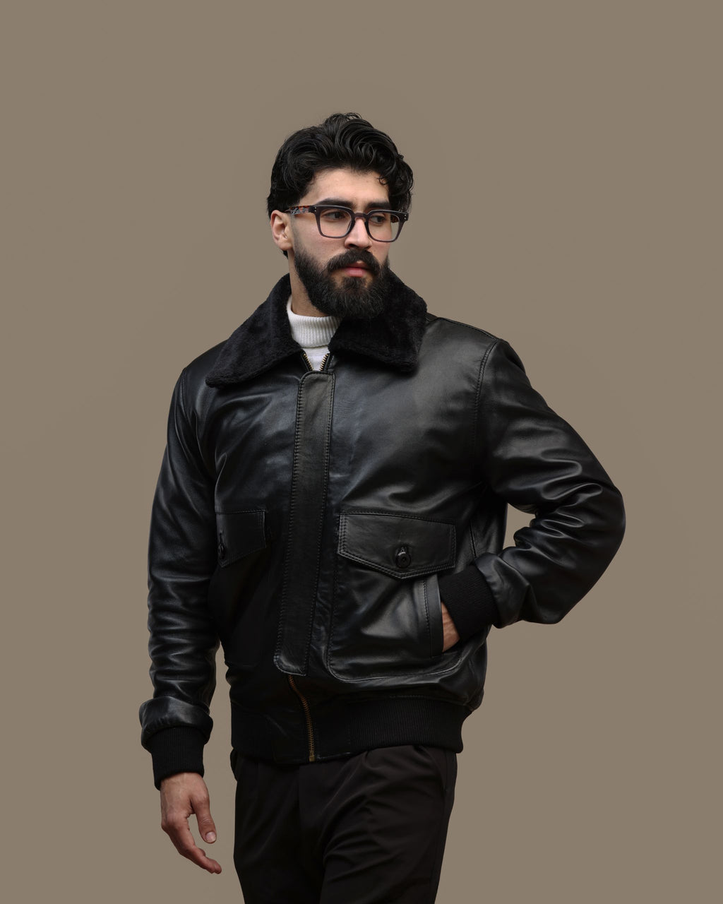 Veste Pilot Expert - cuir véritable