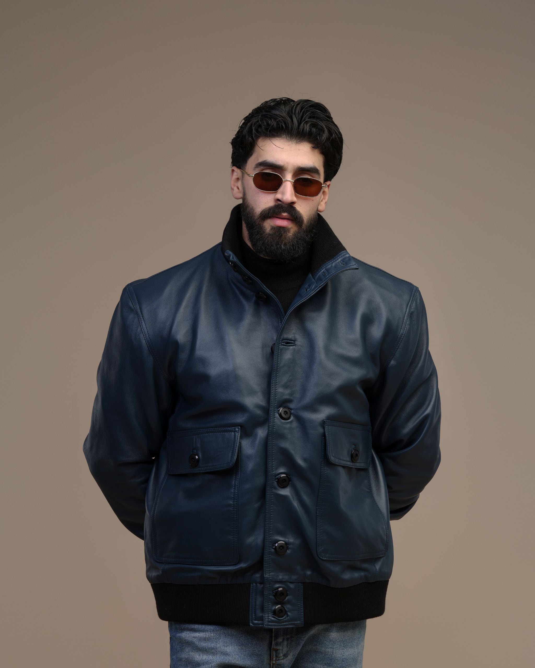 Brera- Veste en cuir véritable