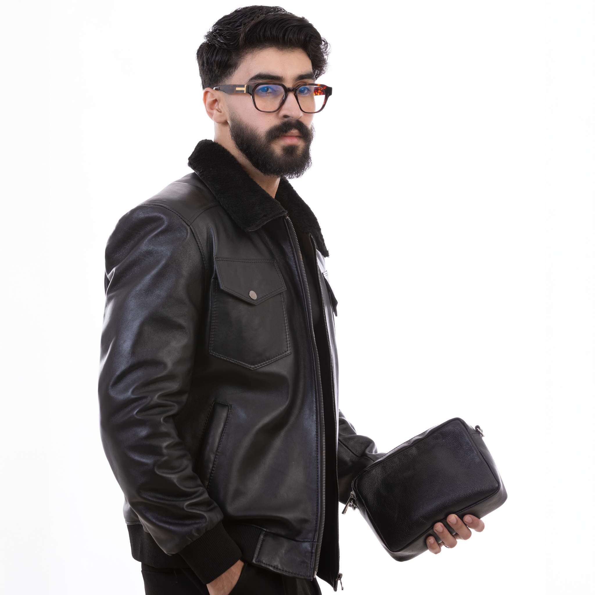 BOMBER l Veste en cuir original