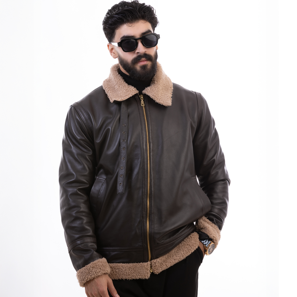 Veste Bombardier en Cuir – Doublure Pilote Ultra Chaude