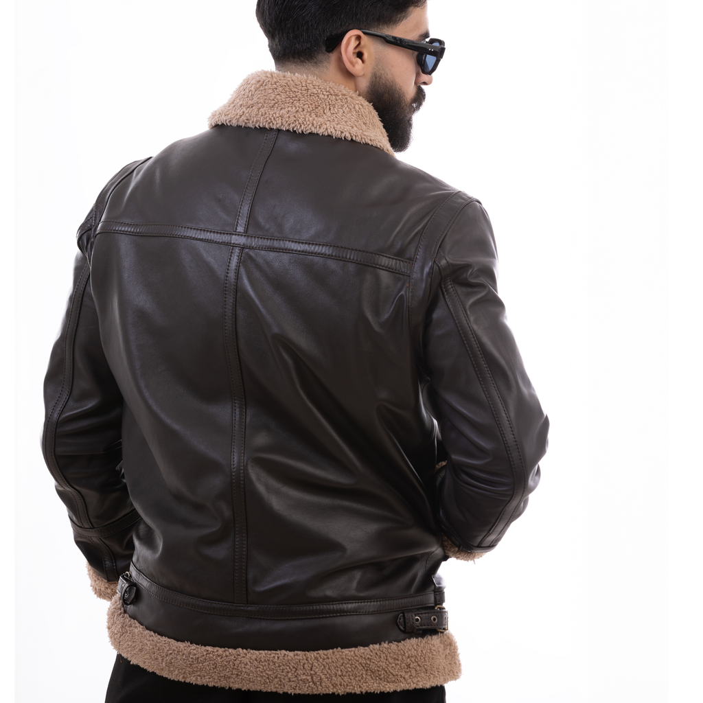 Veste Bombardier en Cuir – Doublure Pilote Ultra Chaude