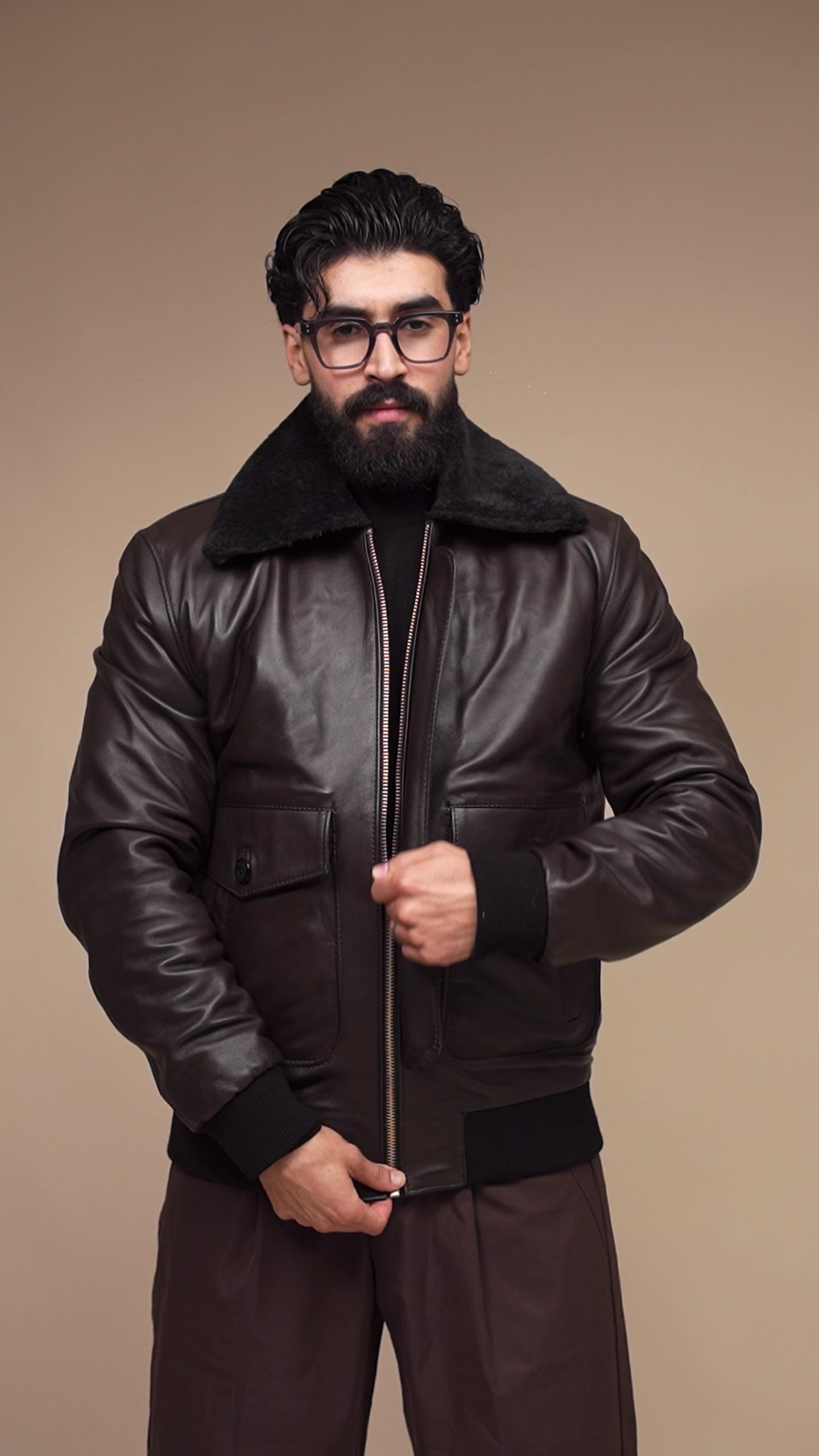 Veste Pilot Expert - Marron chocolat